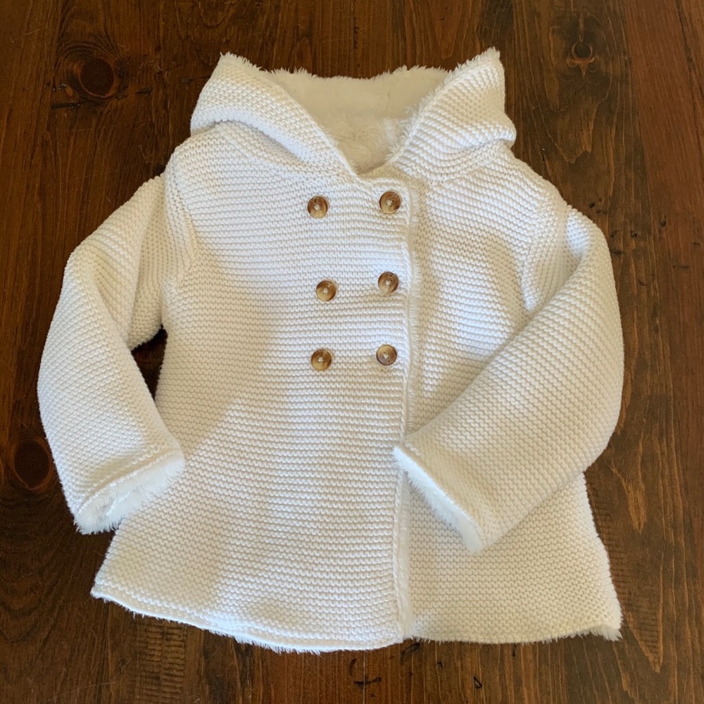 Unisex Infant Knit Pea Coat Style Sweater